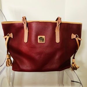 Dooney & Bourke Maroon Tote Bag